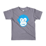 Monkety-Monk (turquoise) Short sleeve kids (2-6 years) t-shirt