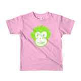 Monkety Monk (hotlime) Short sleeve kids (2-6 yrs) t-shirt
