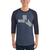 State-ments California MagiCAl Unisex 3/4 Baseball Tee