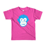Monkety-Monk (turquoise) Short sleeve kids (2-6 years) t-shirt