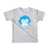 Monkety-Monk (turquoise) Short sleeve kids (2-6 years) t-shirt