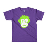 Monkety Monk (hotlime) Short sleeve kids (2-6 yrs) t-shirt