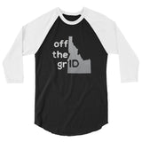State-ments Idaho off the grID 3/4 Baseball Tee