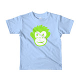 Monkety Monk (hotlime) Short sleeve kids (2-6 yrs) t-shirt