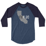 State-ments California CAn Do Unisex 3/4 Baseball Tee