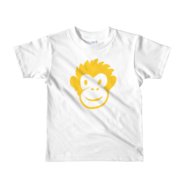 Monkety-Monk (gold) Short sleeve kids (2-6 yrs)  t-shirt