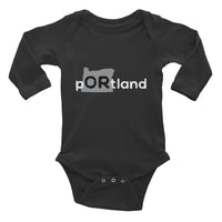 State-ments Oregon Portland Long Sleeved Baby Onesie