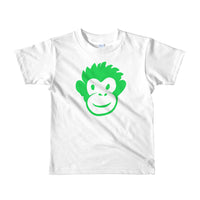 Monkety-Monk (kelly green) Short sleeve kids (2-6 yrs) t-shirt