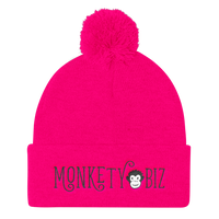 MonketyBiz Logo Pom Beanie