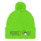 MonketyBiz Logo Pom Beanie