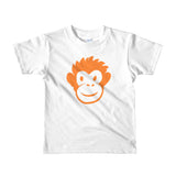 Monkety-Monk (orange) Short sleeve kids (2-6 yrs) t-shirt