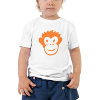 Monkety-Monk (orange) Toddler Short Sleeve Tee