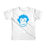 Monkety-Monk (turquoise) Short sleeve kids (2-6 years) t-shirt