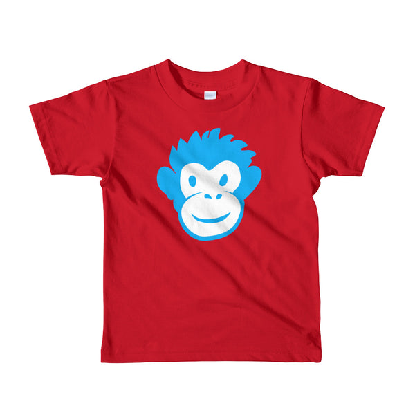 Monkety-Monk (turquoise) Short sleeve kids (2-6 years) t-shirt