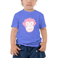Monkety-Monk (soft pink) Toddler Short Sleeve Tee