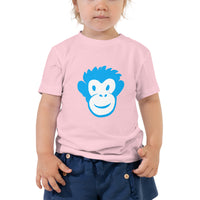 Monkety-Monk (turquoise) Toddler Short Sleeve Tee
