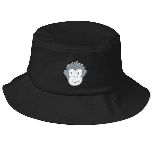 Monkety Monk (Soft Grey) Bucket Hat