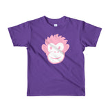 Monkety Monk (soft pink) Short sleeve kids (2-6 yrs) t-shirt